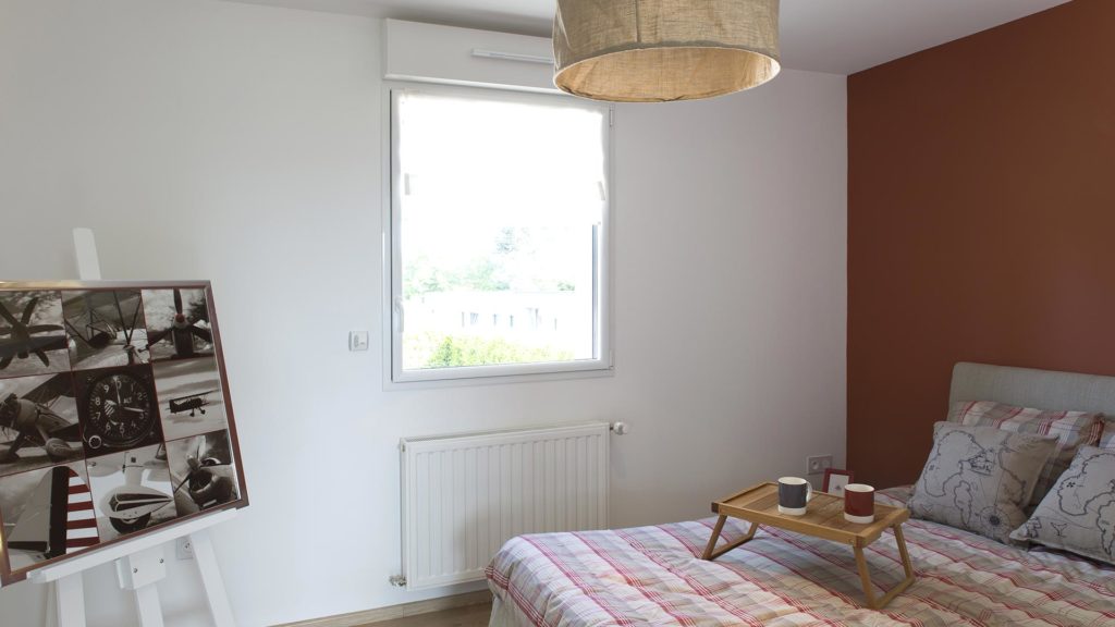 Chambre maison témoin décorée