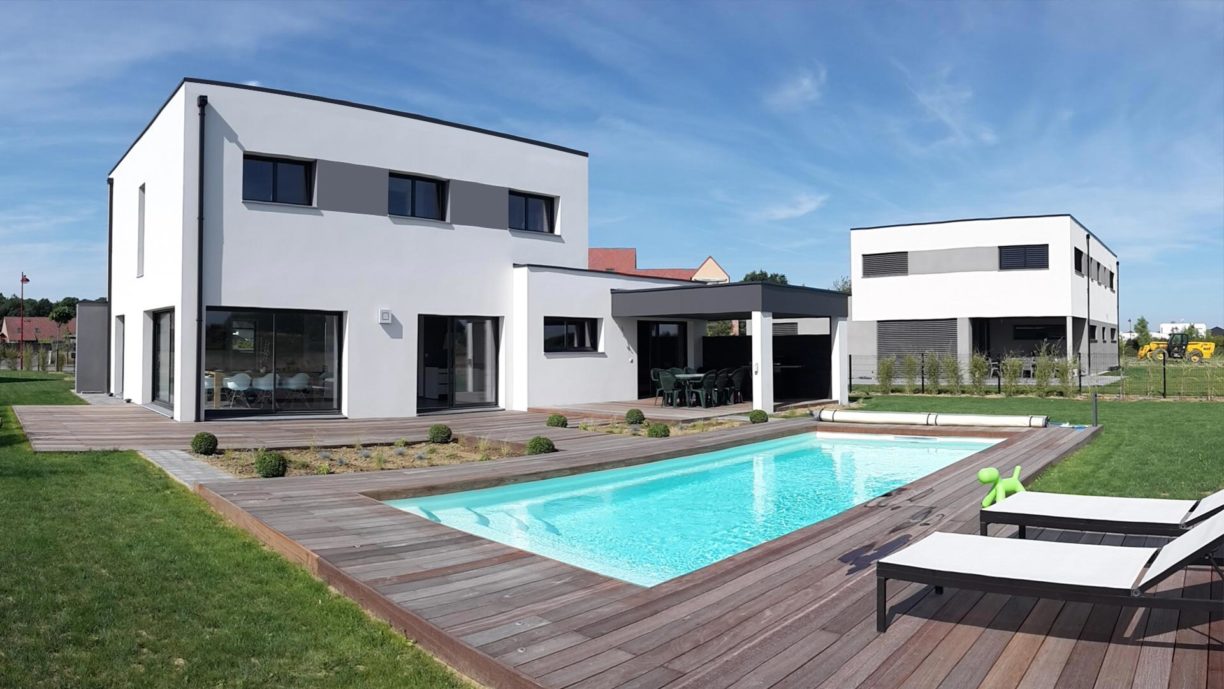 Maison moderne avec piscine à Mérignies