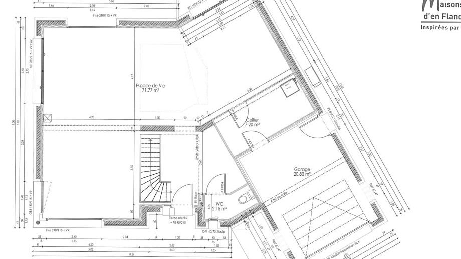 Plan Maisons d'en Flandre