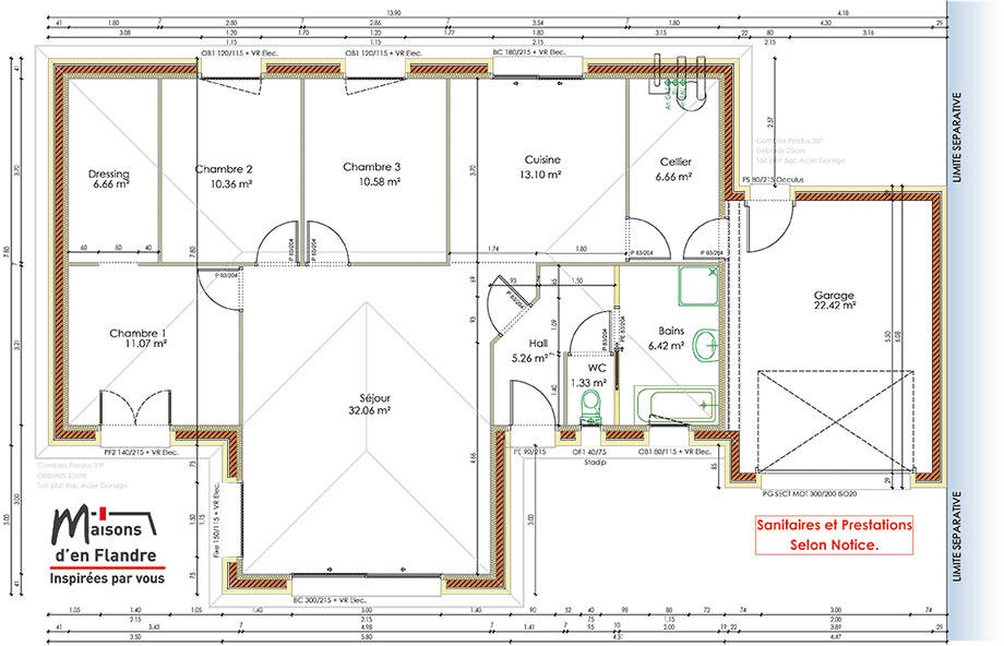 Plan Maisons d'en Flandre